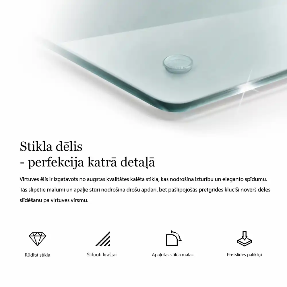 Hatszögletű átlátszó üveg vágódeszka saját fényképpel