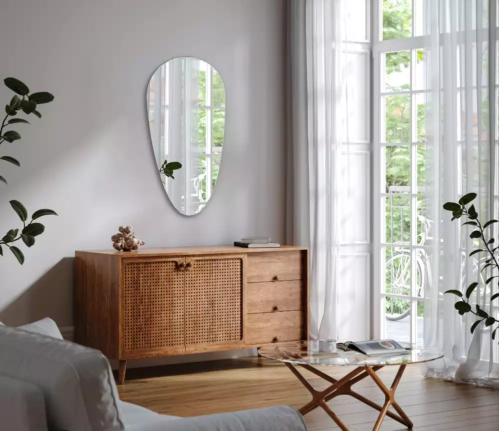 Csepp alakú függő tükör