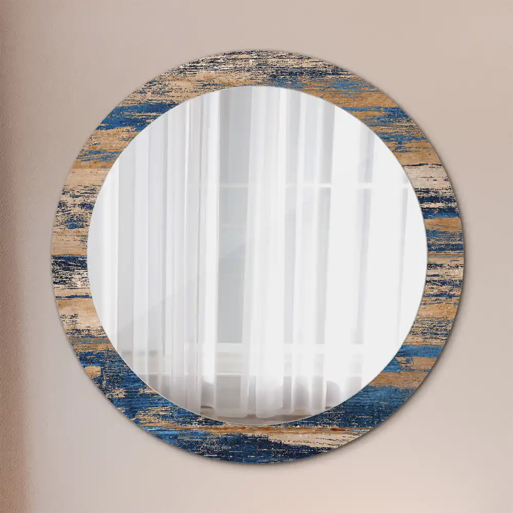 Absztrakt fa mintás kerek fali tükör