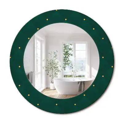 Steppelt mintás kerek dísztükör
