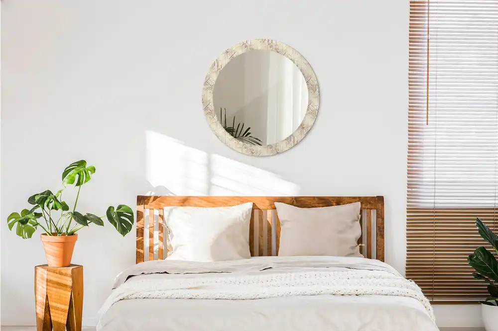 Art Deco stílusú kerek falitükör dekoráció