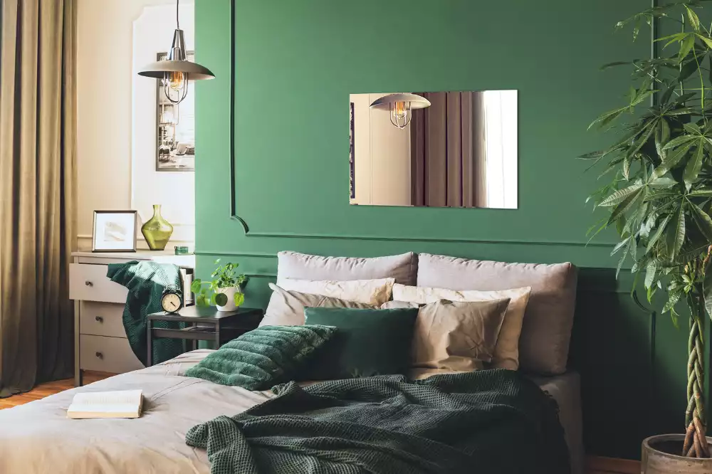 Minimalista keret nélküli téglalap alakú tükör