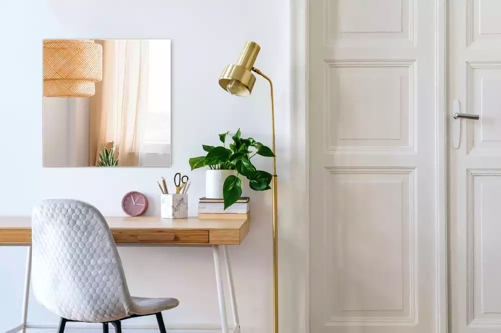 Minimalista keret nélküli téglalap alakú tükör