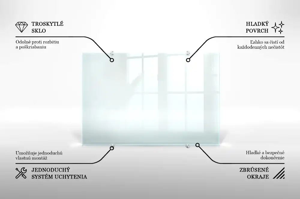 Átlátszó konyhai fali panel