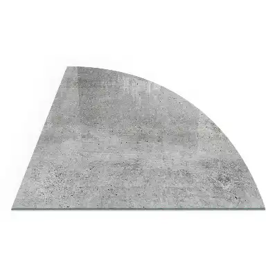 Negyedkör alakú kandalló alátét nyers beton mintával