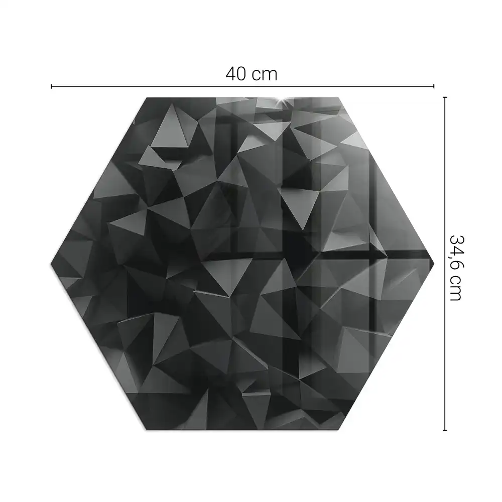 Hatszögletű geometrikus kandalló alátét