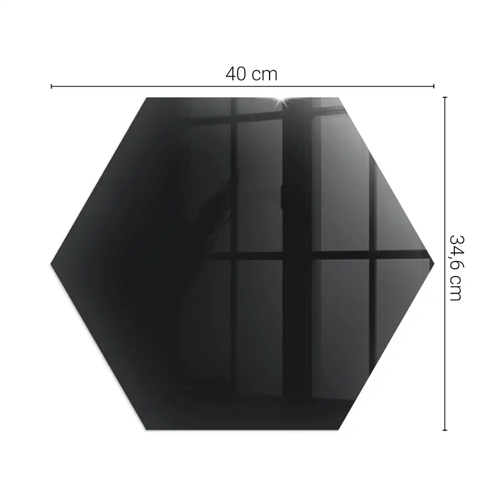 Hatszögletű fekete kandalló alátét