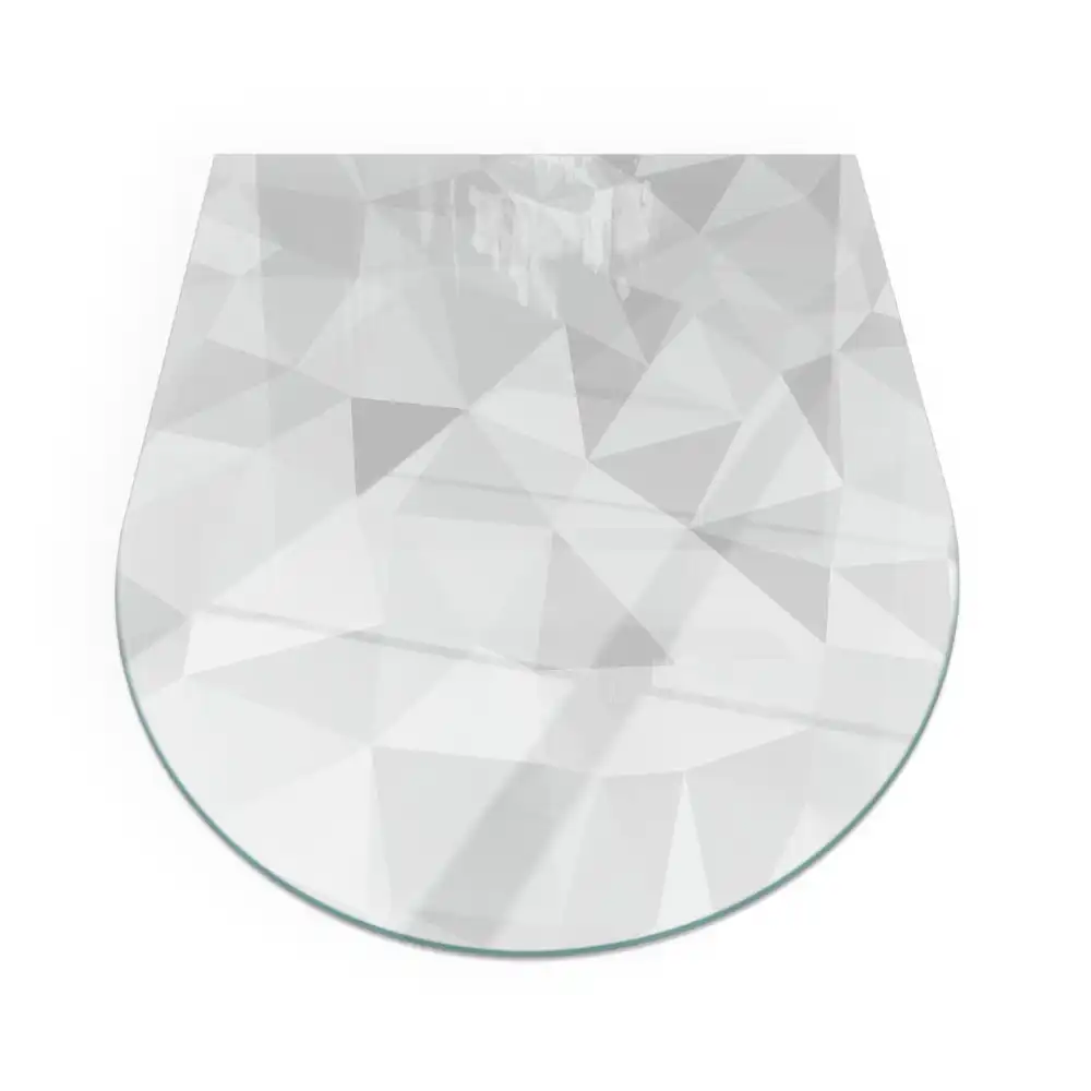 Modern geometrikus mintás féllovális kandalló alátét