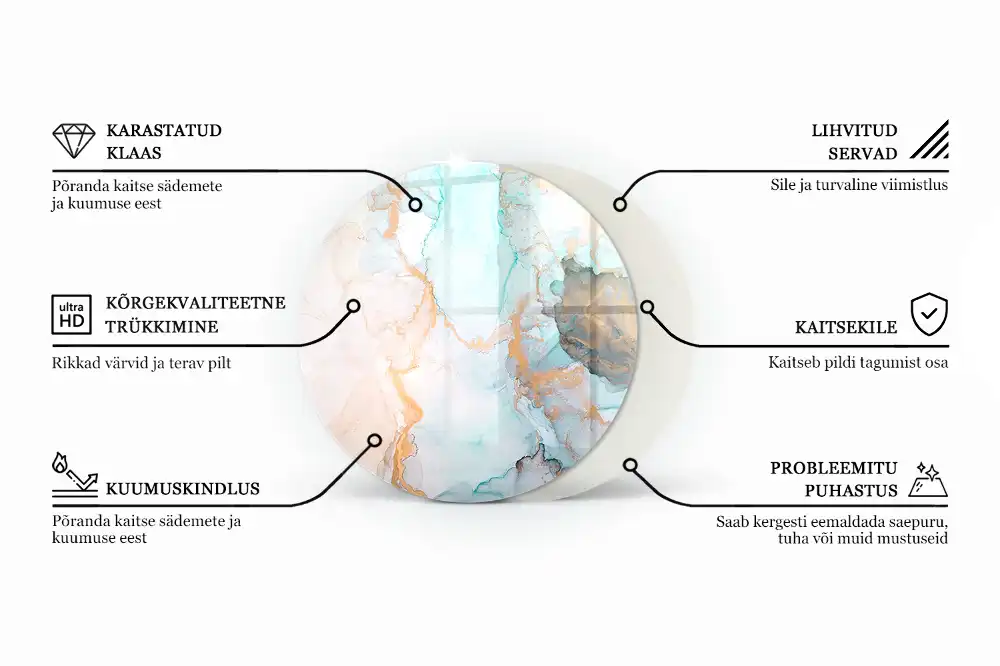 Kerek kandalló üveg alátét perforált acél motívummal