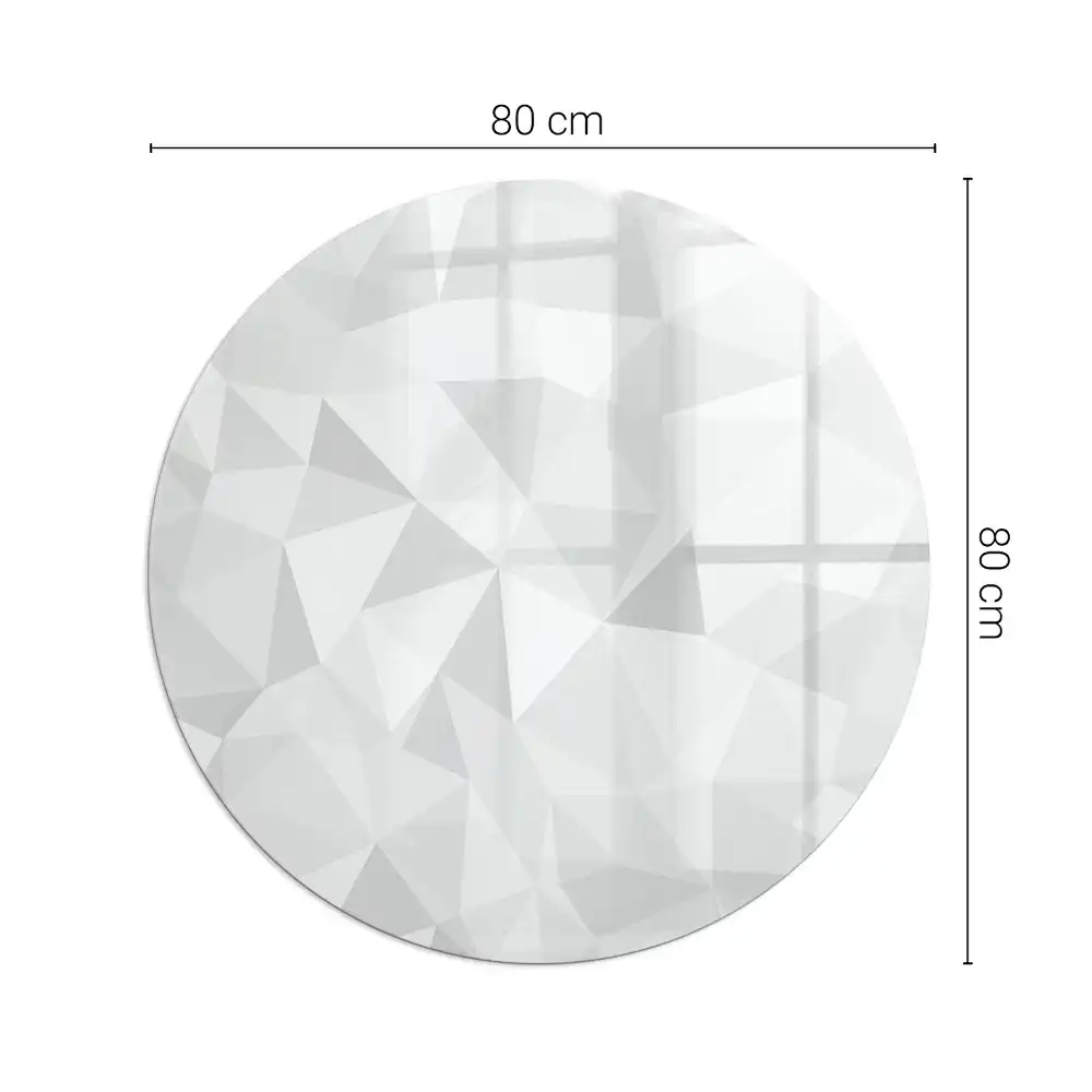 Kerek kandalló üveg alátét geometrikus absztrakt mintával