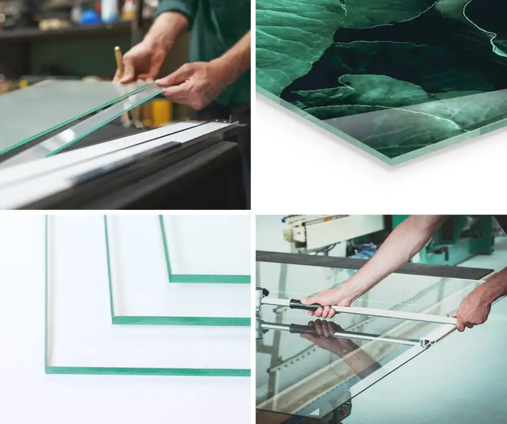 Szürke színű téglalap alakú kandalló üveg alátét