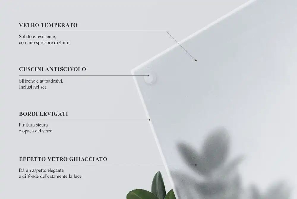 Négyzet alakú kerti asztallap matt üveghatással