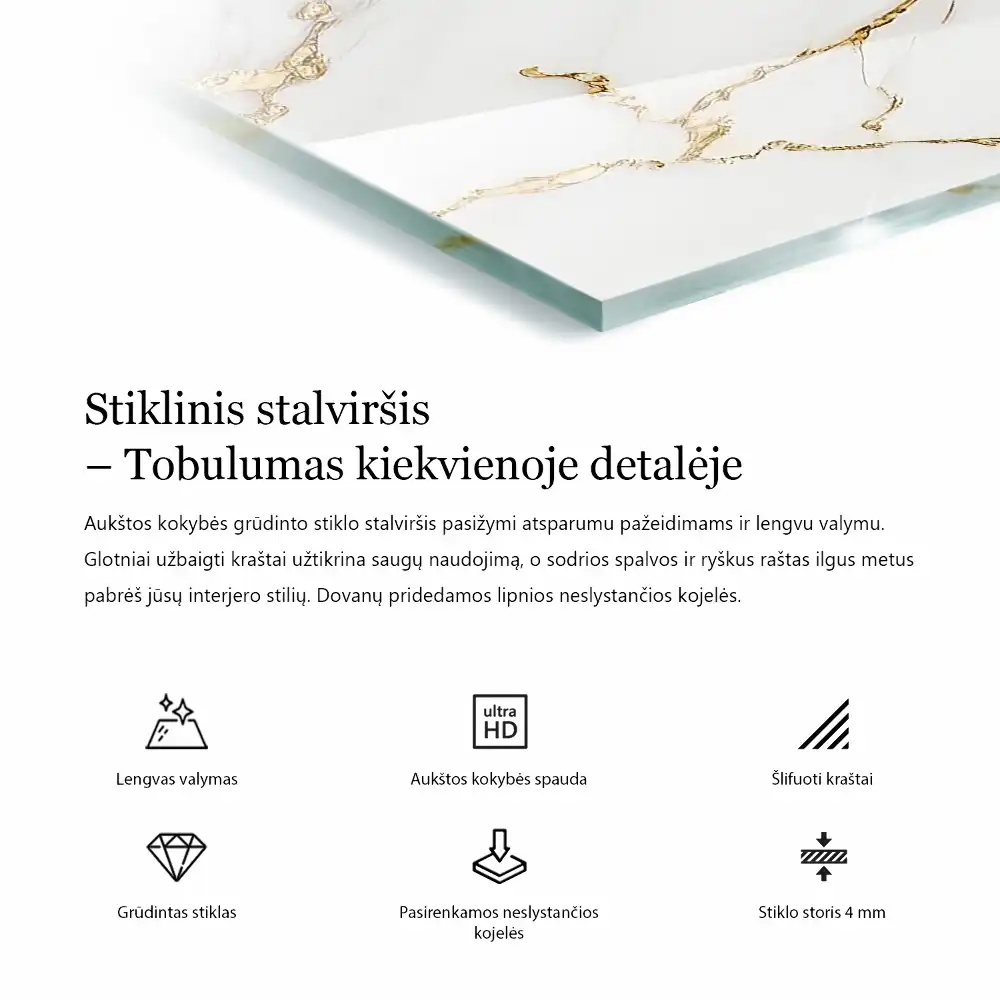 Négyzet alakú természetes fa mintázatú asztallap