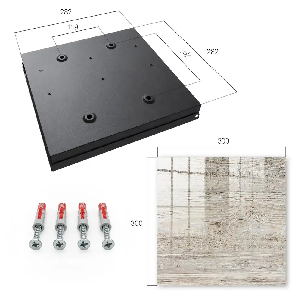 Fali kulcstartó szekrény finom erezetű fa szerkezettel