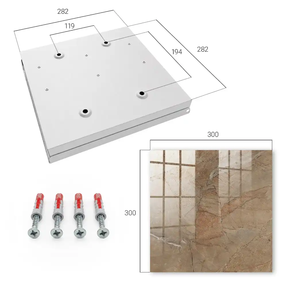 Természetes árnyalatú falra szerelhető kulcstartó szekrény elegáns vonalvezetéssel
