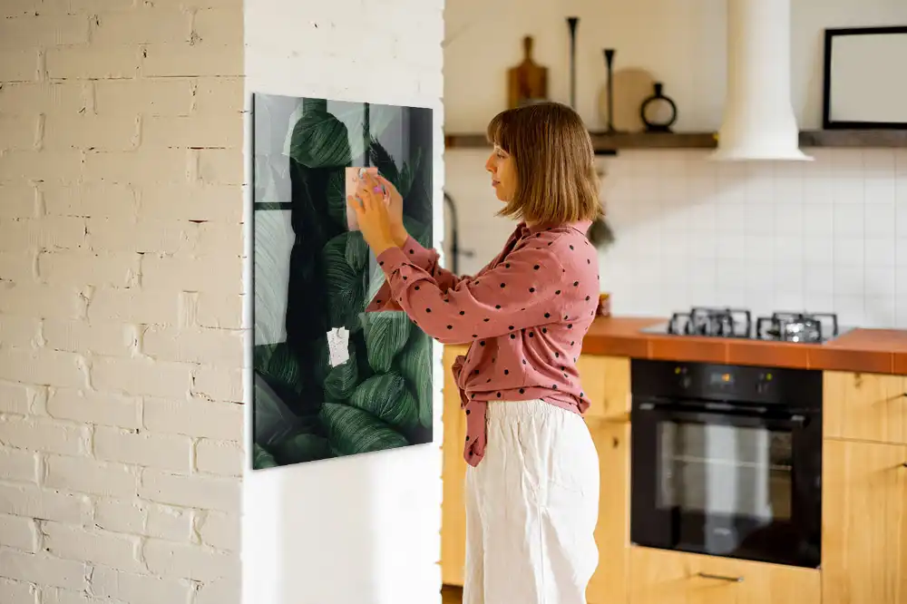 Egzotikus levelek mintás letörölhető tábla