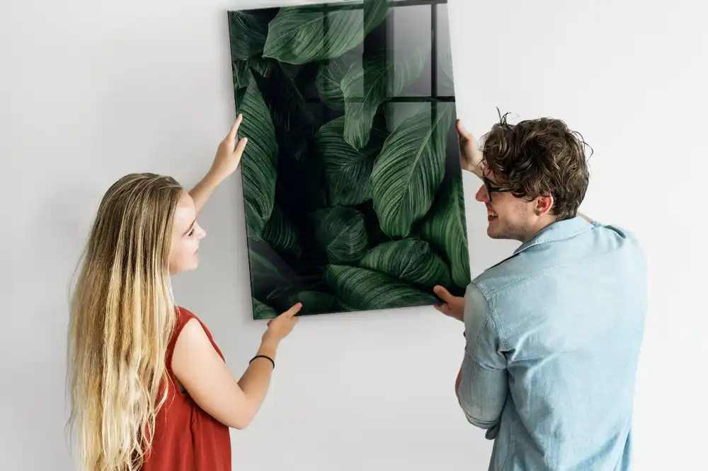 Egzotikus levelek mintás letörölhető tábla