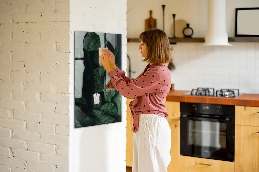 Egzotikus levelek mintás letörölhető tábla