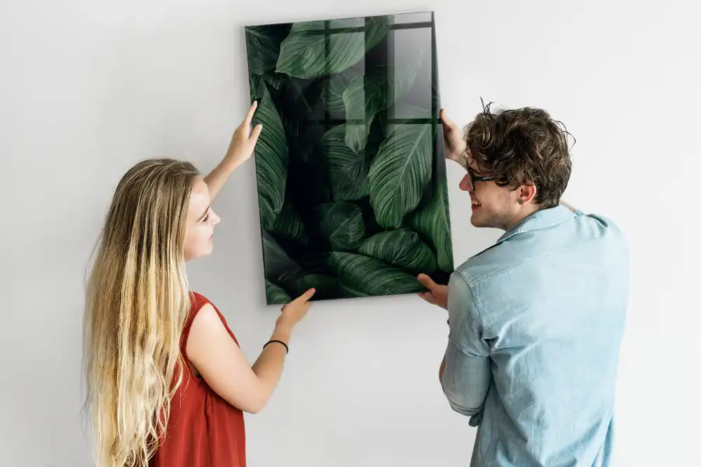 Egzotikus levelek mintás letörölhető tábla