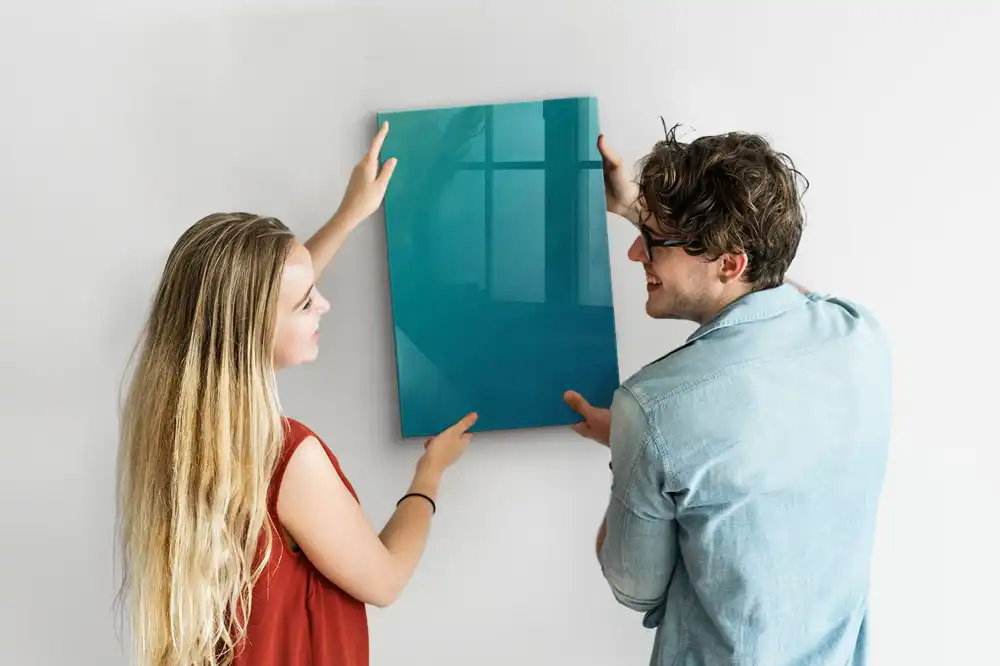 Mágneses geometriai formákból álló felíró tábla