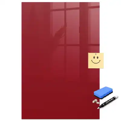 Mágneses felíró tábla piros színben