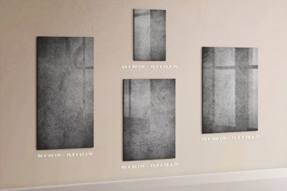 Nyers beton hatású mágneses írótábla