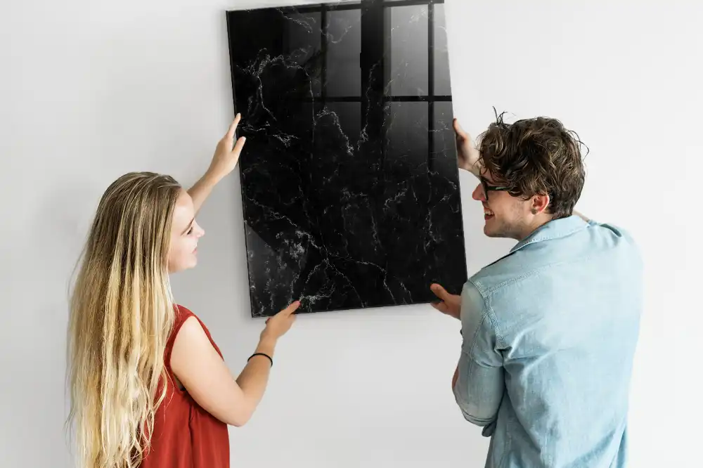 Törölhető tábla sötét gránit mintával