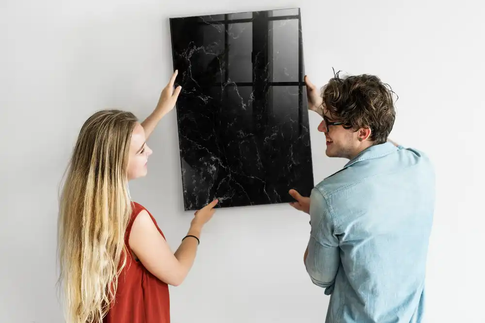 Törölhető tábla sötét gránit mintával