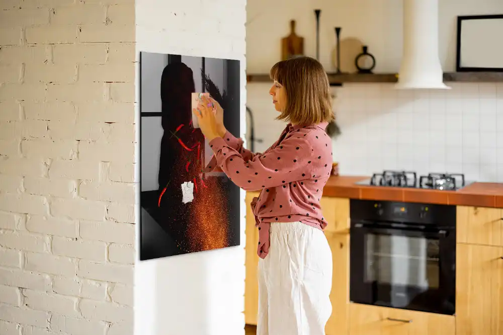 Törölhető tábla erős paprika mintával