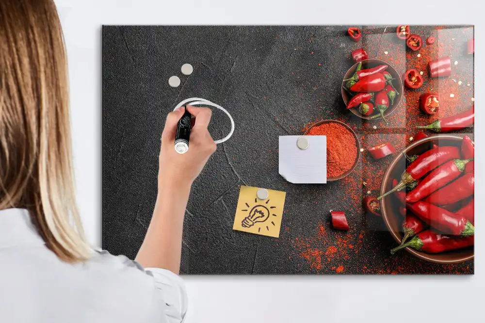 Csípős paprika mintás írható mágneses tábla