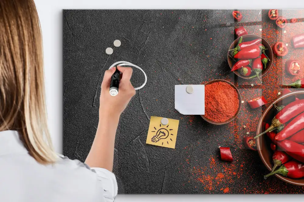 Csípős paprika mintás írható mágneses tábla