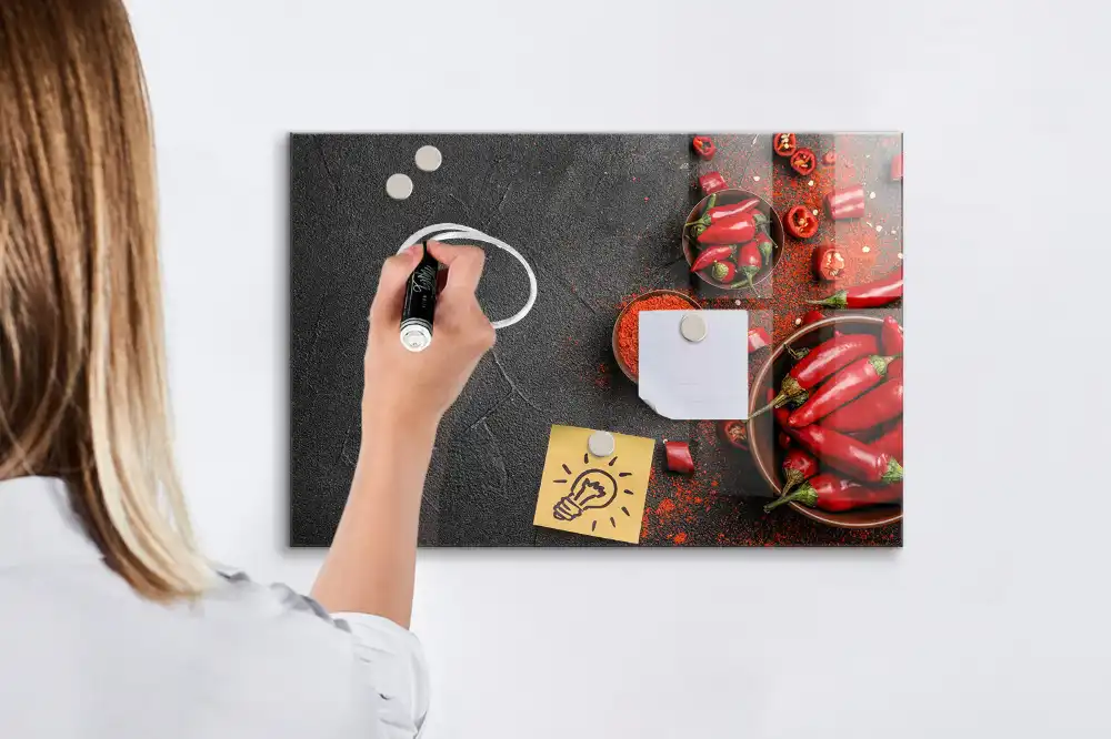 Csípős paprika mintás írható mágneses tábla