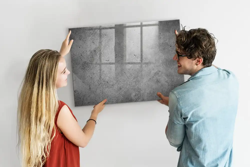 Ipari beton hatású törölhető mágneses tábla