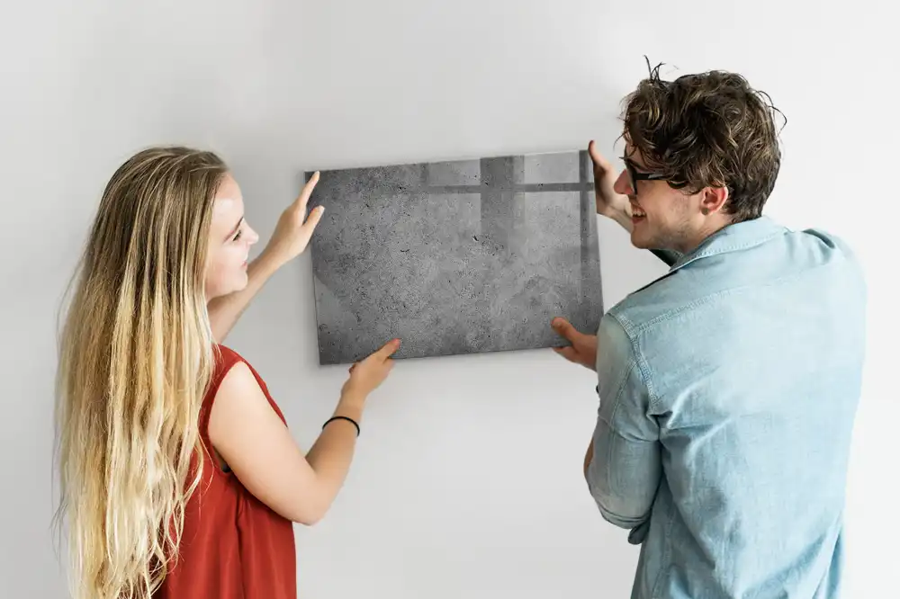 Ipari beton hatású törölhető mágneses tábla