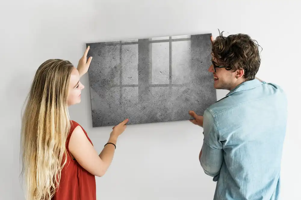 Ipari beton hatású törölhető mágneses tábla