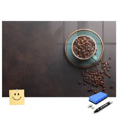Aromás kávé mintás írható mágneses tábla