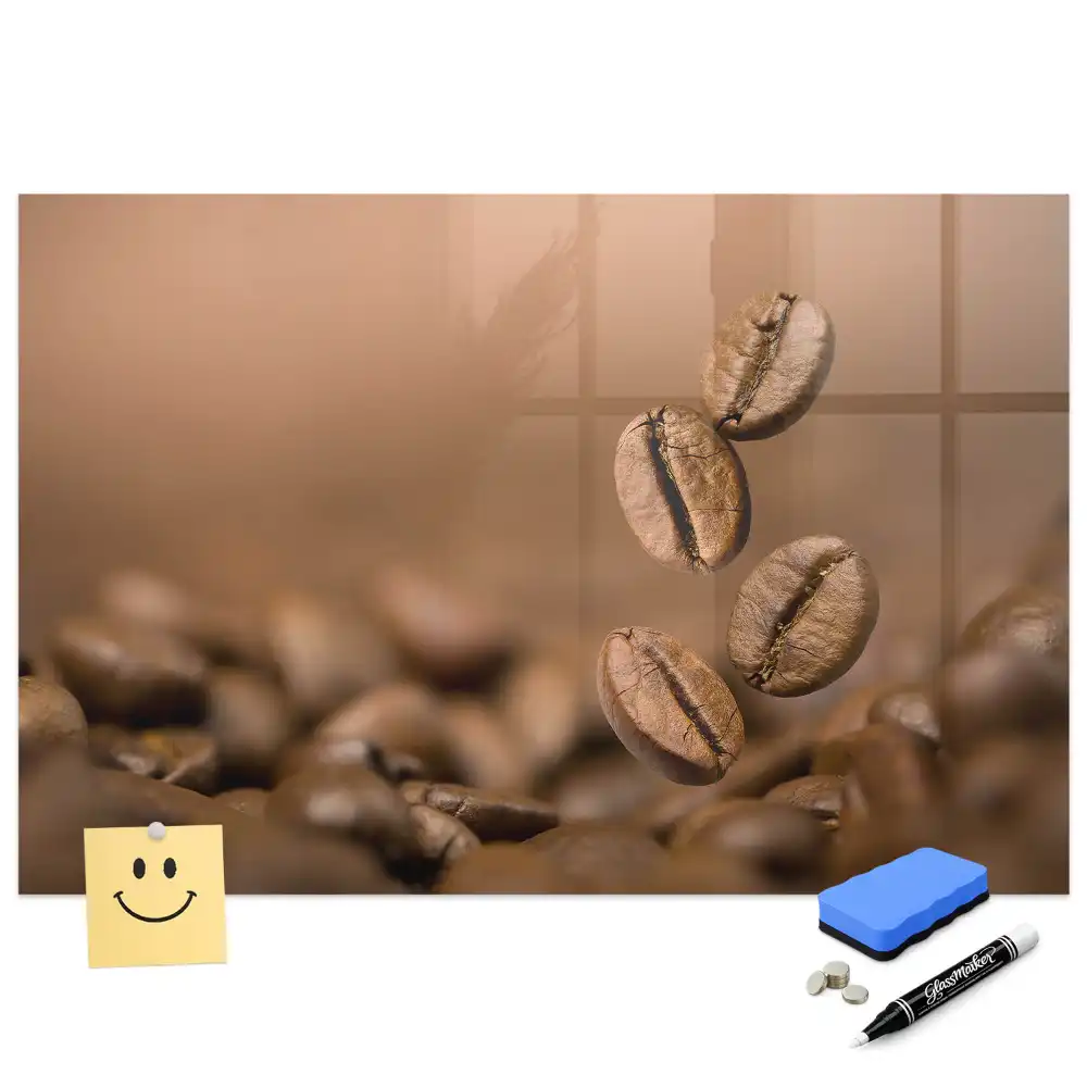 Írható mágneses tábla pörkölt koffein mintával