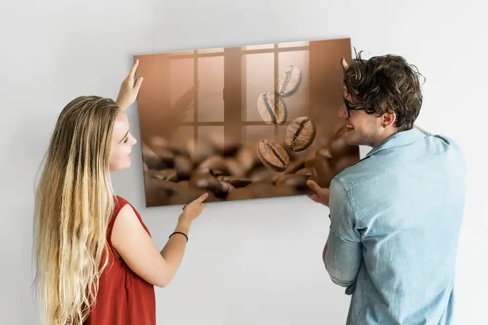 Írható mágneses tábla pörkölt koffein mintával