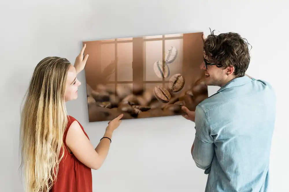 Írható mágneses tábla pörkölt koffein mintával