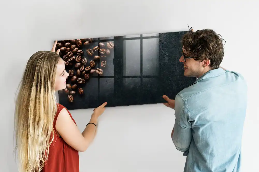 Törölhető mágneses tábla kávébab mintával