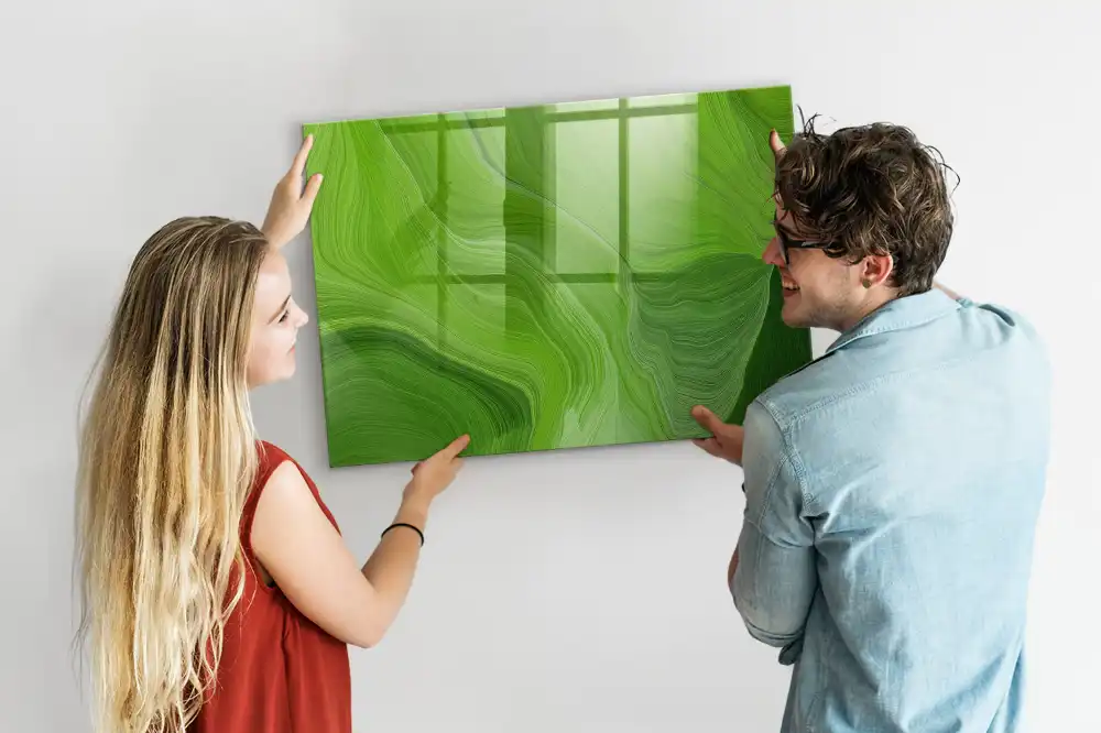 Írható modern hullámmotívumos mágneses tábla