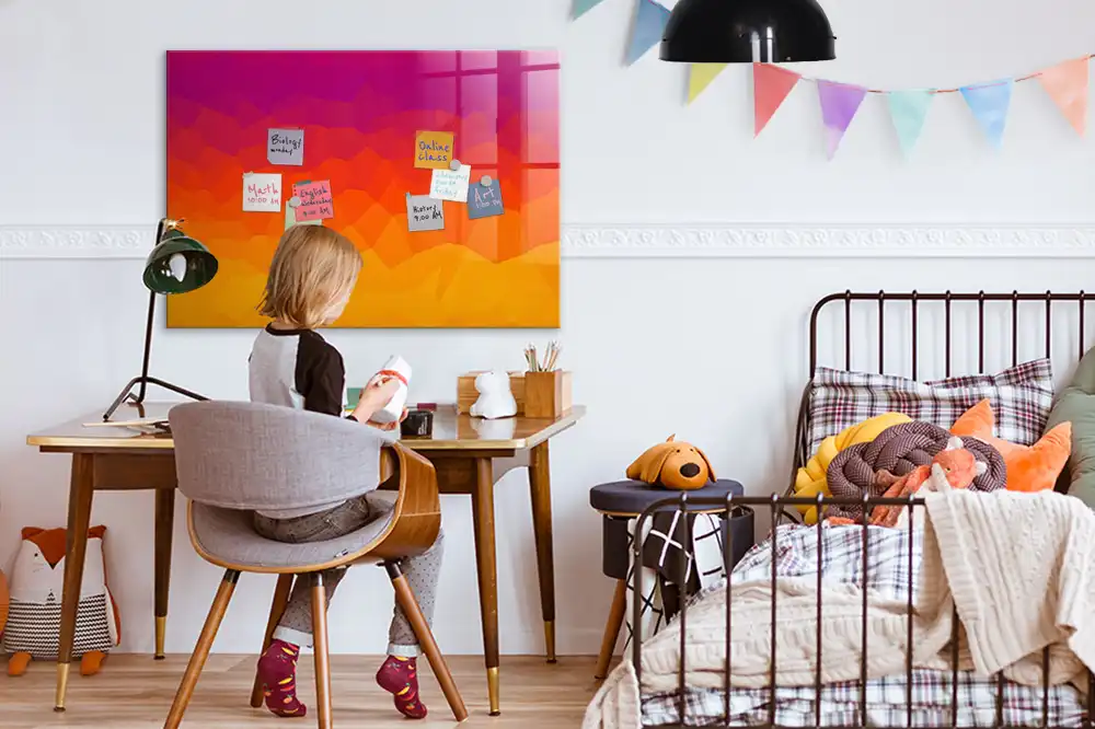 Felkelő nap mintás törölhető mágneses tábla