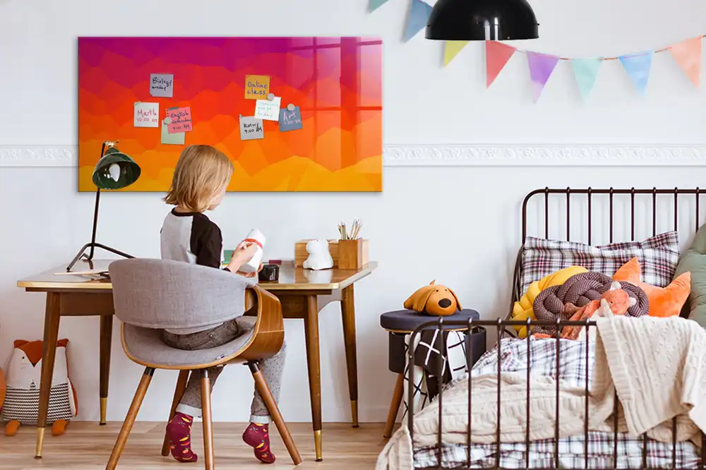 Felkelő nap mintás törölhető mágneses tábla