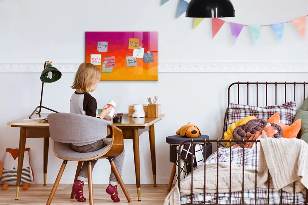 Felkelő nap mintás törölhető mágneses tábla