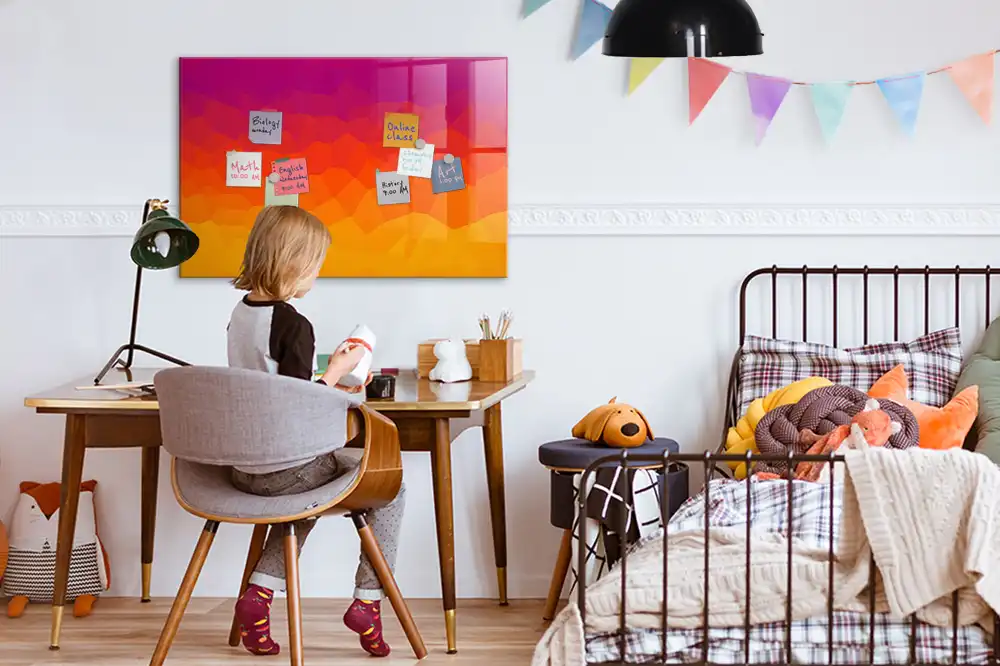 Felkelő nap mintás törölhető mágneses tábla