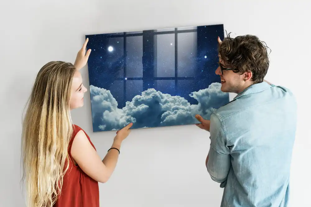 Törölhető mágneses tábla éjszakai égbolt mintával