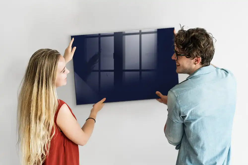 Írható mágneses tábla sötétkék színben