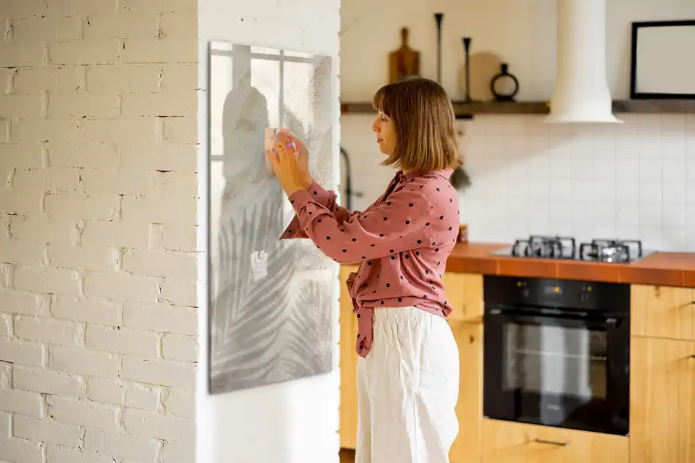 Írható mágnestábla meleg nyári homok színben