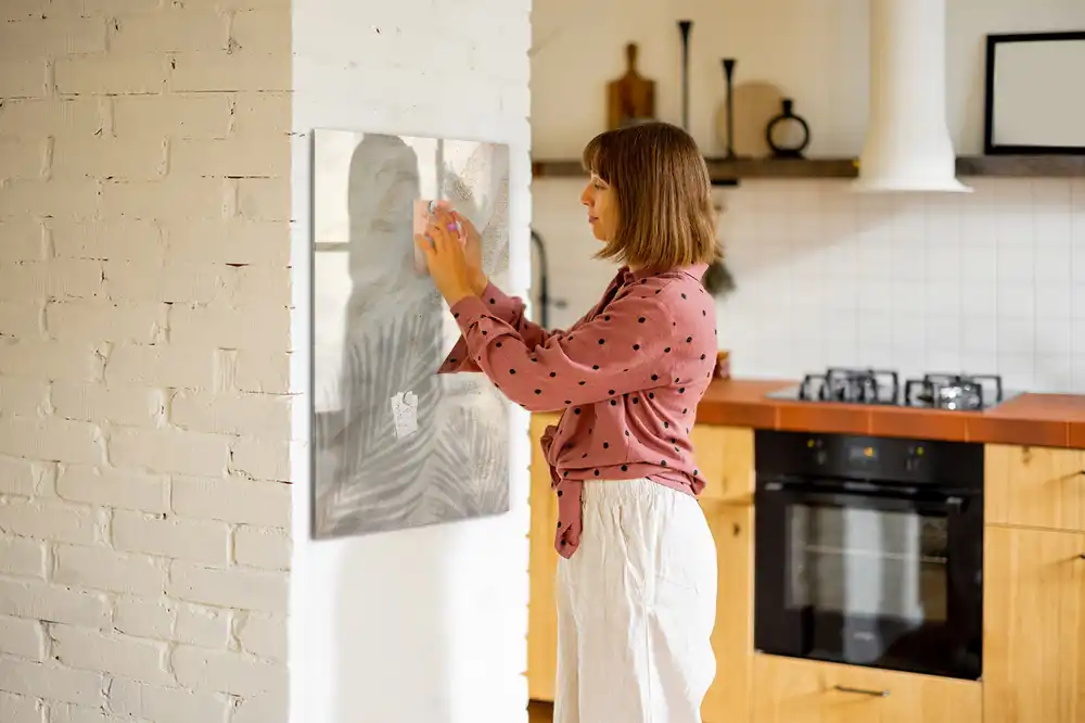 Írható mágnestábla meleg nyári homok színben