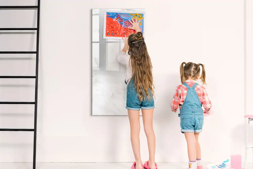 Írható mágnestábla klasszikus márvány mintával